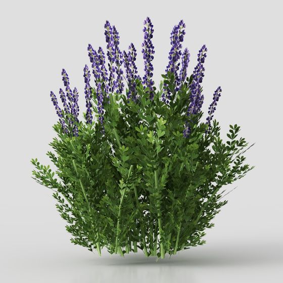 Vibrant Violet Flower 3D Model for Nature-Inspired Designs