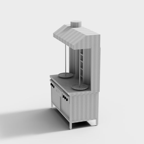 Urban Cottage Low Polygon 3D Model