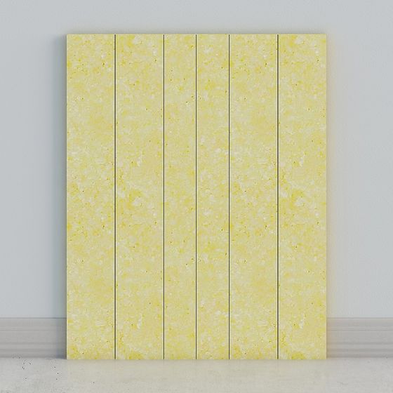 Elegant Yellow Marble Panels 3D model for Artistic Spaces