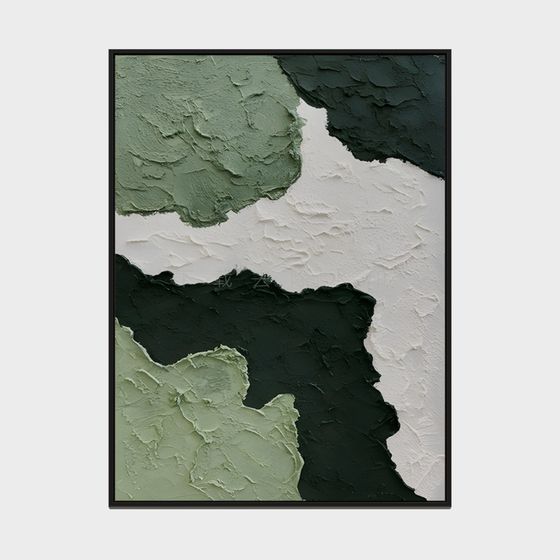 Nordic Modern Abstract Decorative Painting 3D Model - Rectangular