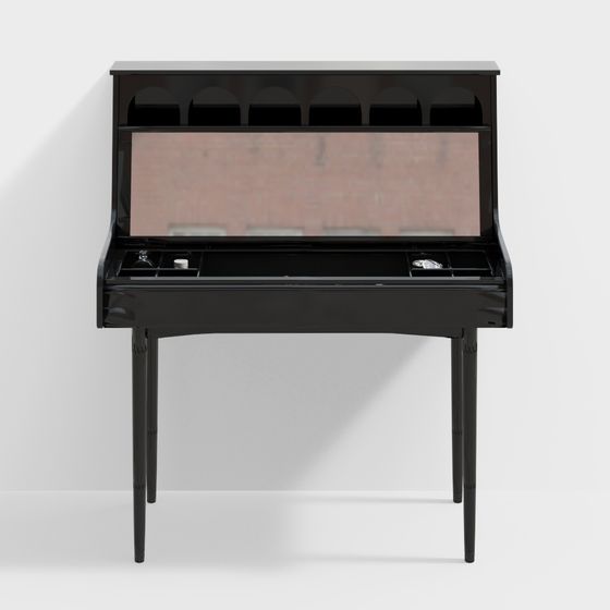 Elegant City Study Desk 3D model for Creative Spaces