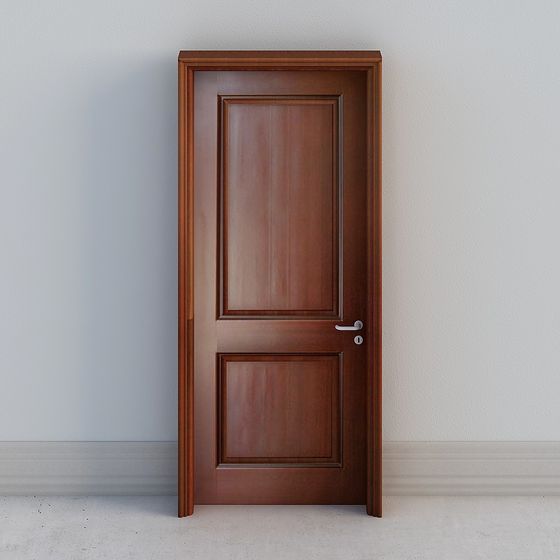 Elegant Low-Poly 3D Model Door for Modern Interiors