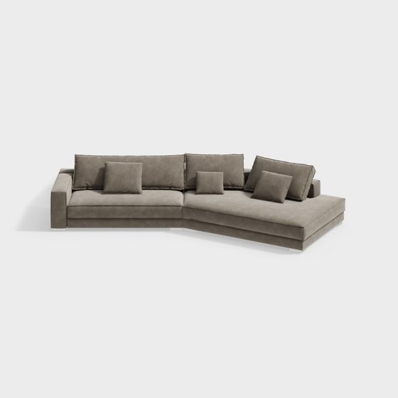 Stylish 3D Sofa Model for Contemporary Spaces