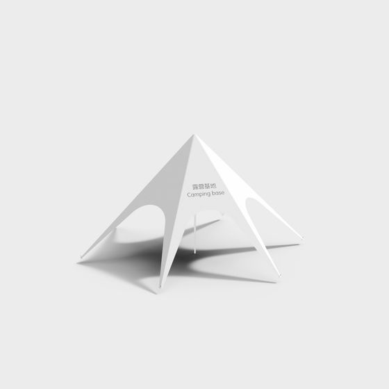 Minimalist Modern Camping Base 3D model