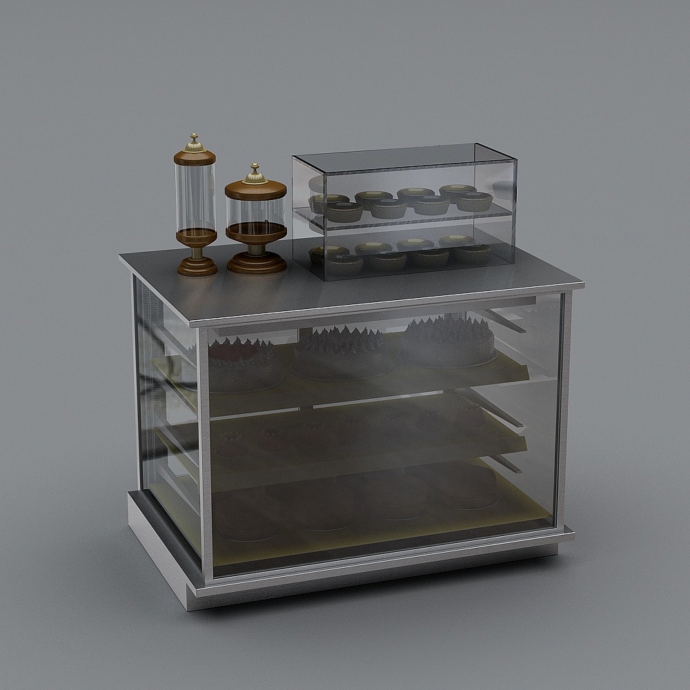 Glass Display Case 3D model