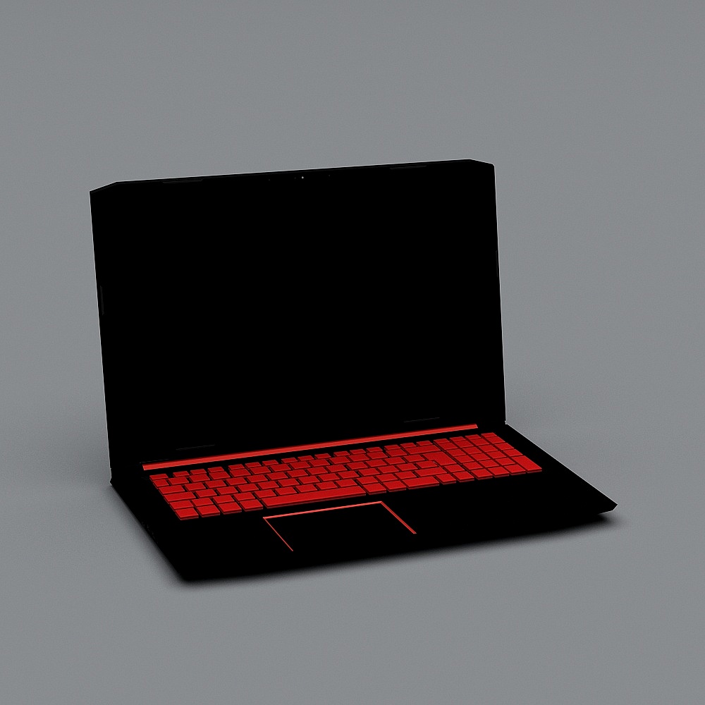 Unique Low-Poly Laptop 3D Model for Creative Projects