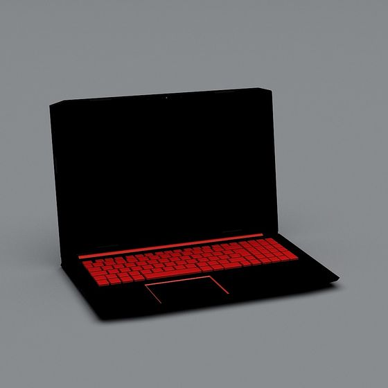 Unique Low-Poly Laptop 3D Model for Creative Projects