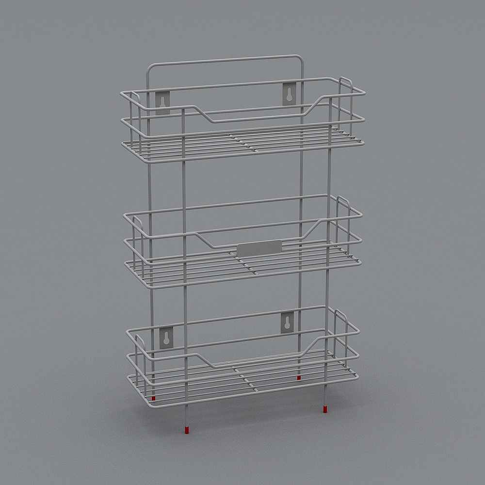 Stylish Kitchen Spice Rack 3D Model