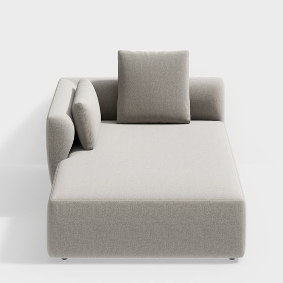 Low Poly Elegant Sofa 3D model for Modern Interiors