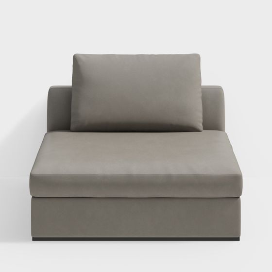 Urban Comfort Chaise 3D model for Modern Spaces