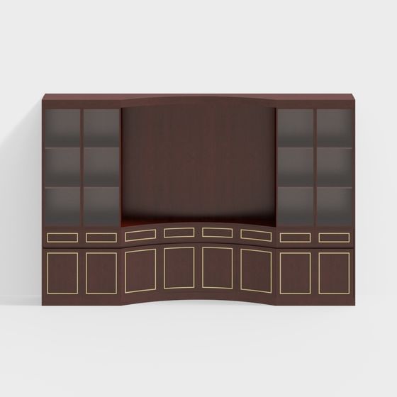 Stylish Bookshelf 3D model for Modern Interiors