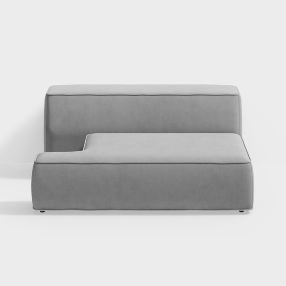 Modern Minimalist Low-Poly Sofa 3D model
