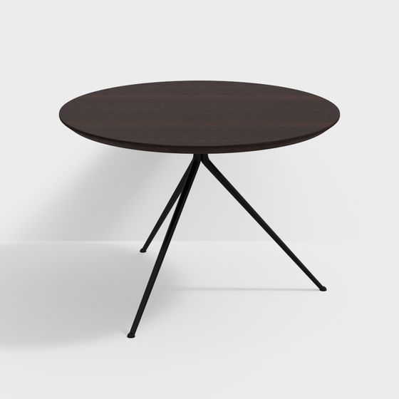 Low-Poly Round Table 3D model