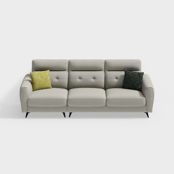 Urban Comfort Sofa 3D model for Modern Spaces
