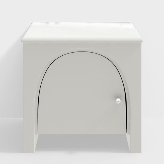 Elegant Arc Storage Cabinet 3D model