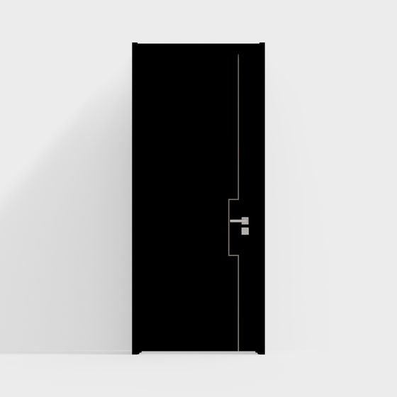 Sleek Urban Door 3D model for Modern Interiors