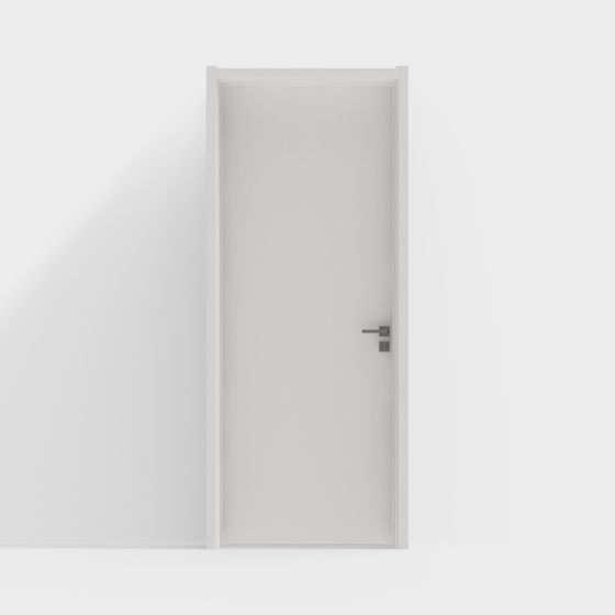 Stylish Minimalist 3D Door Model for Interiors