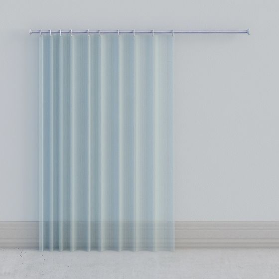 Soft Curtain 3D Model for Modern Aesthetics