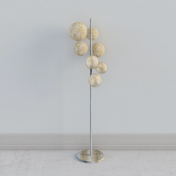 Elegant Low-Poly Sphere Lighting 3D model