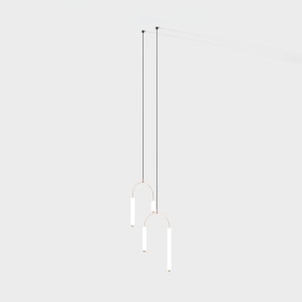 2- Modern light luxury bedroom chandelier