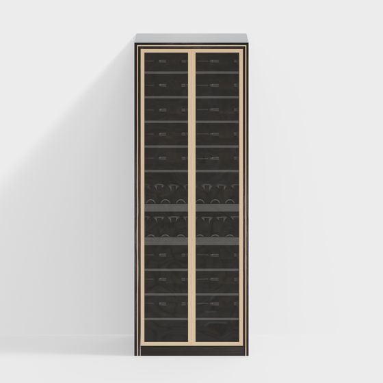 Stylish Urban Storage Cabinet 3D model