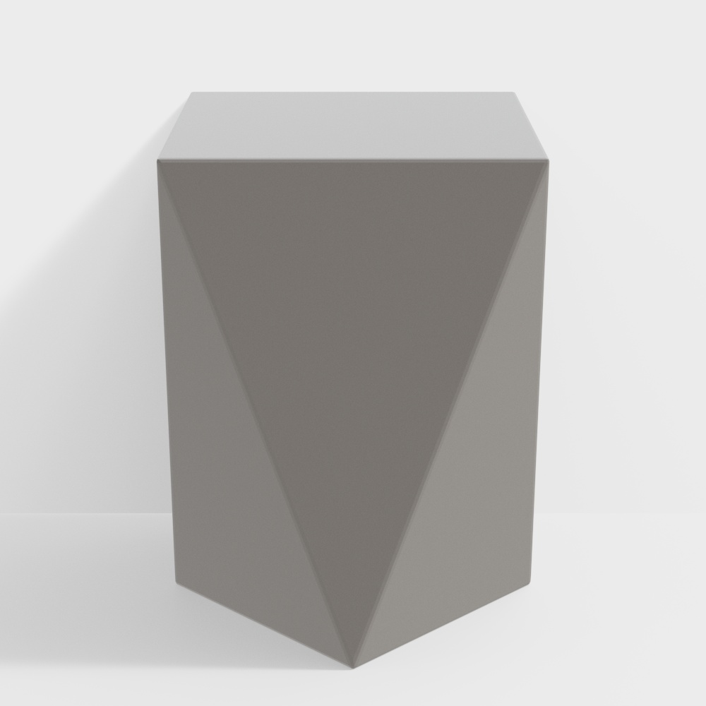 Unique Low-Polygon Geometric Table 3D model