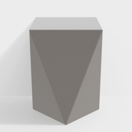 Unique Low-Polygon Geometric Table 3D model