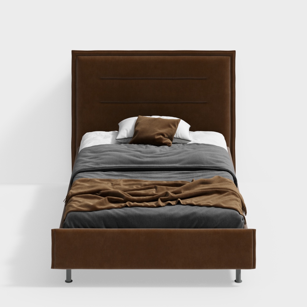 Кровать Комму-серая-CH107.1912