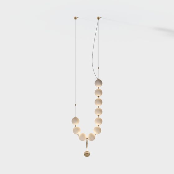 Hanging Art Lamp 3D Model for Modern Spaces