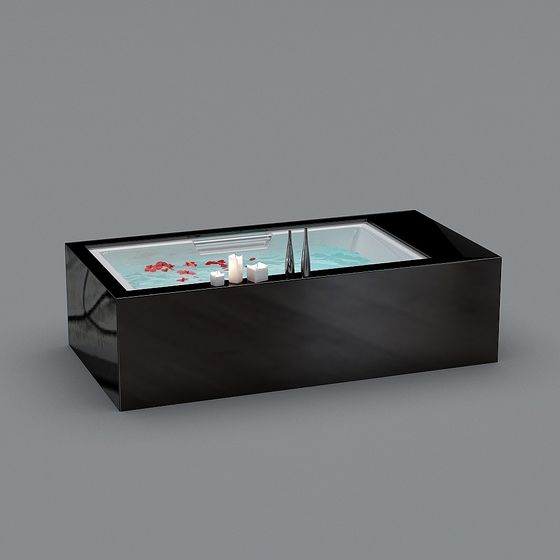 Luxurious Spa Bathtub 3D model