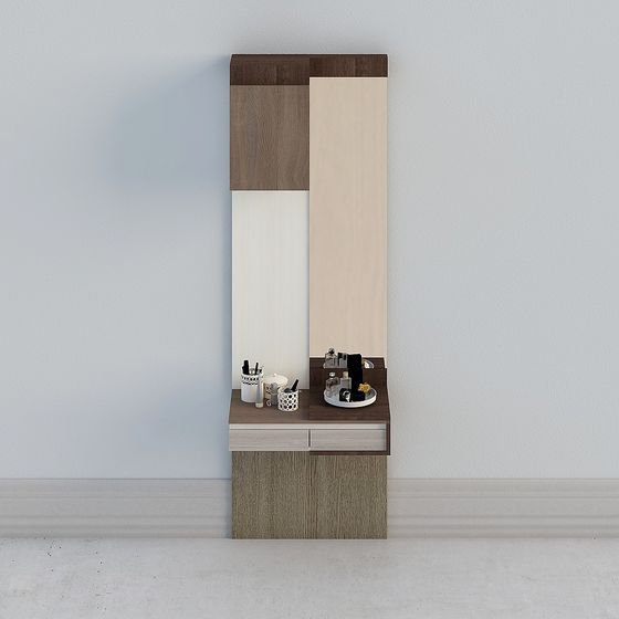 Elegant Low-Poly Dressing Table 3D Model