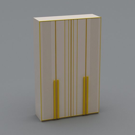 Stylish Urban Storage Cabinet 3D model