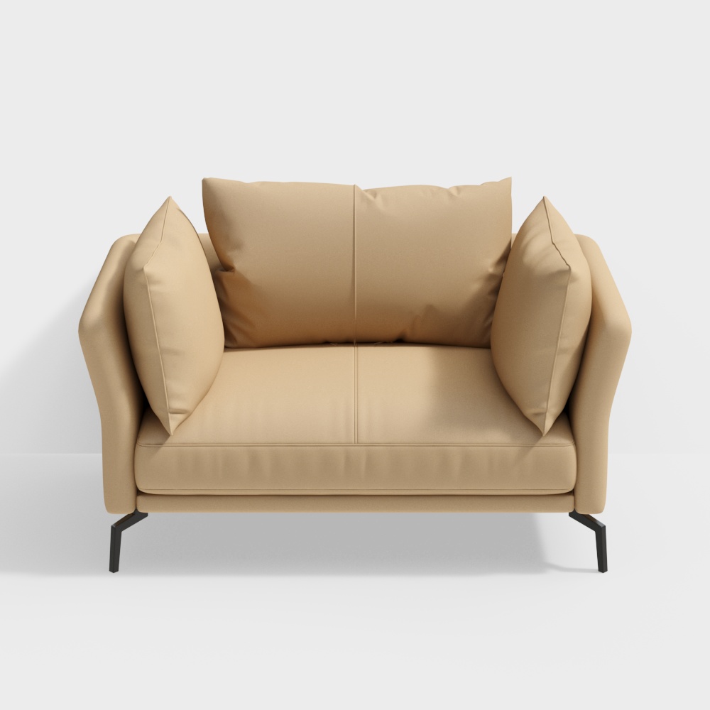 皮革單人沙發 - BSJS005