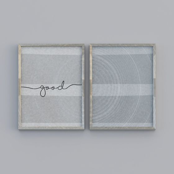 Minimalist Art Frames 3D model