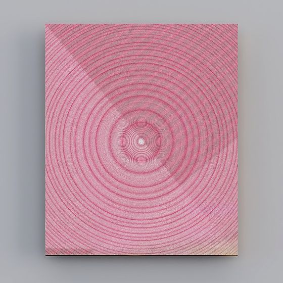 Elegant Pink Circular 3D Model Design