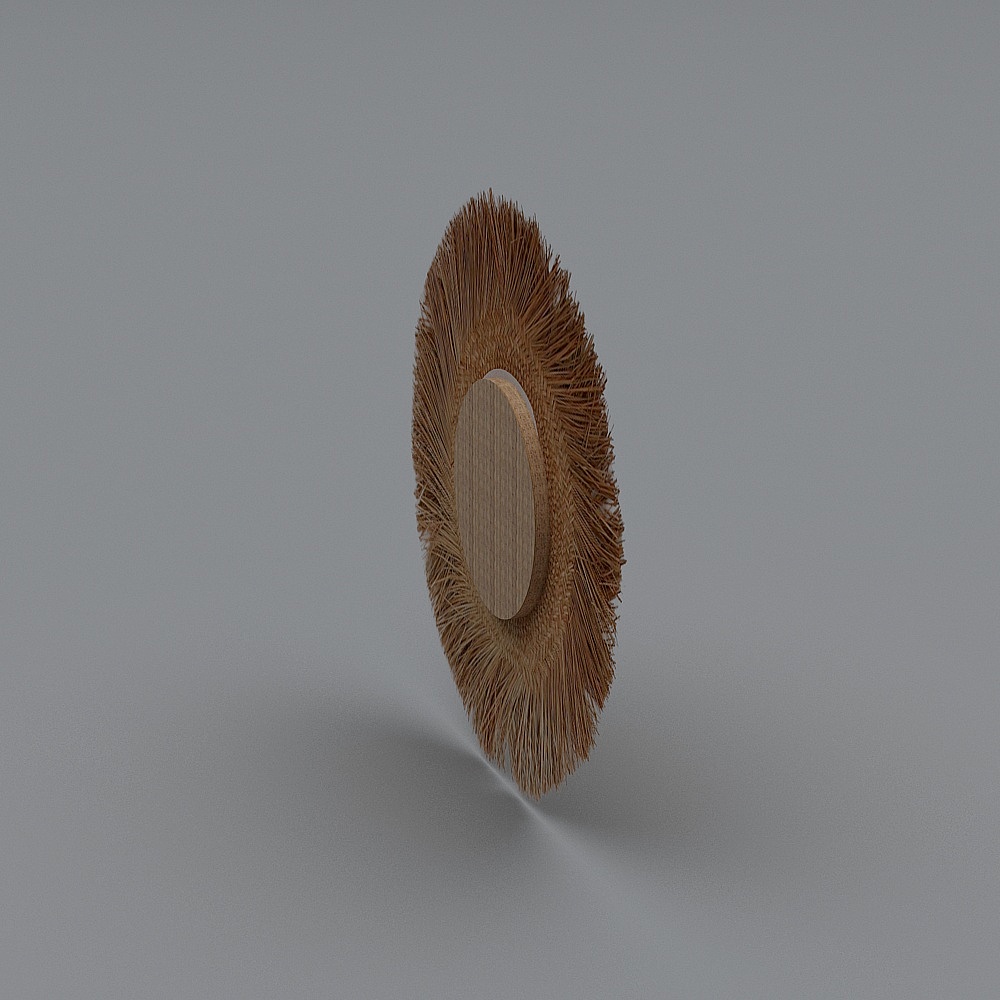 Specchio Biga in Rattan