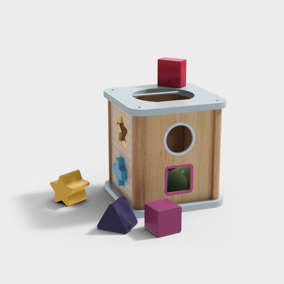 Children's Block House 3D model