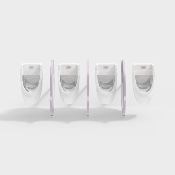 Smart Sensor Urinal 3D Model Design