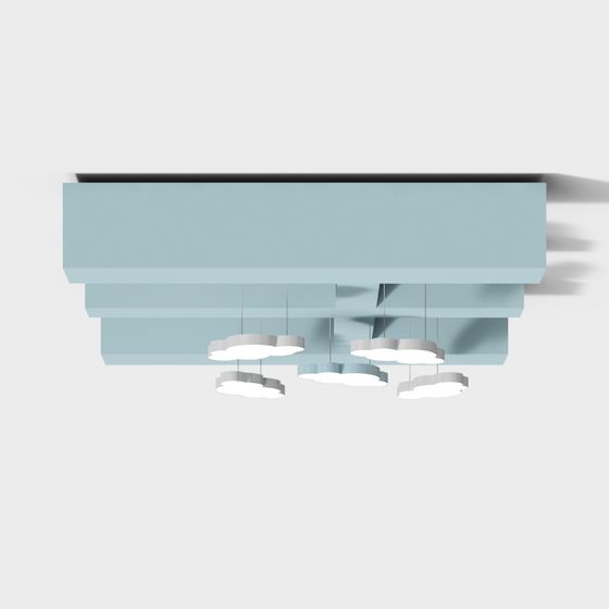 Cloud Shadow Pendant Light 3D model