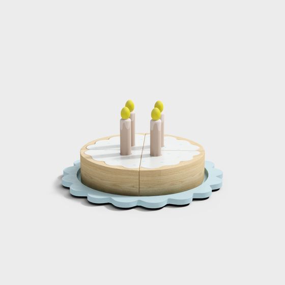 Birthday Cake 3D Model - Celebratory Design