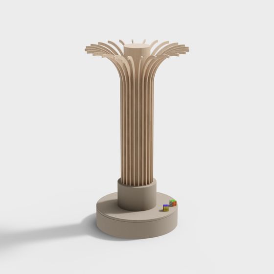 Elegant Palm Tower 3D model for Modern Design