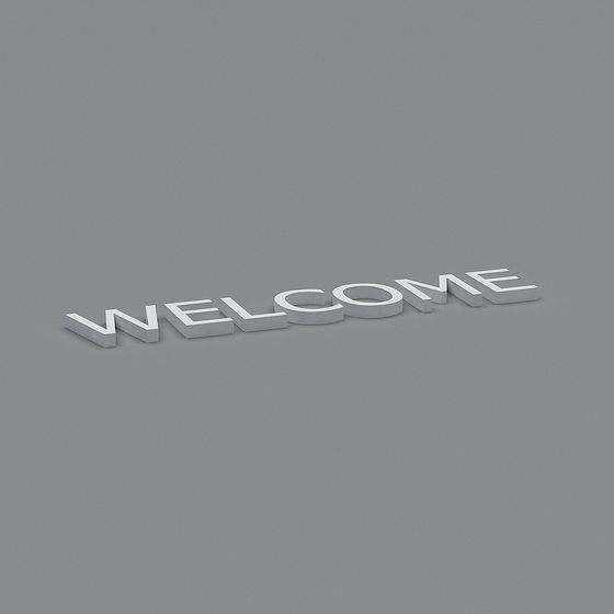 Modern Welcome 3D Model