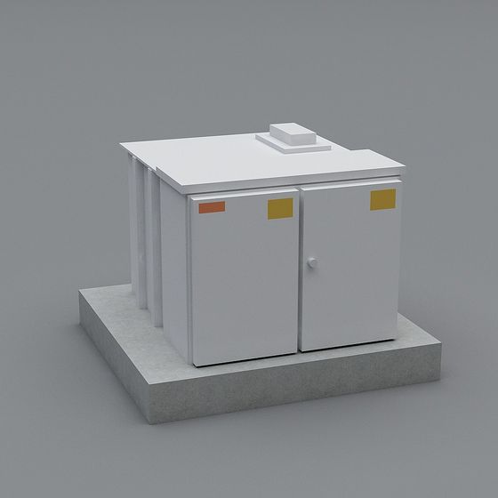 Industrial Style Electric Box 3D model
