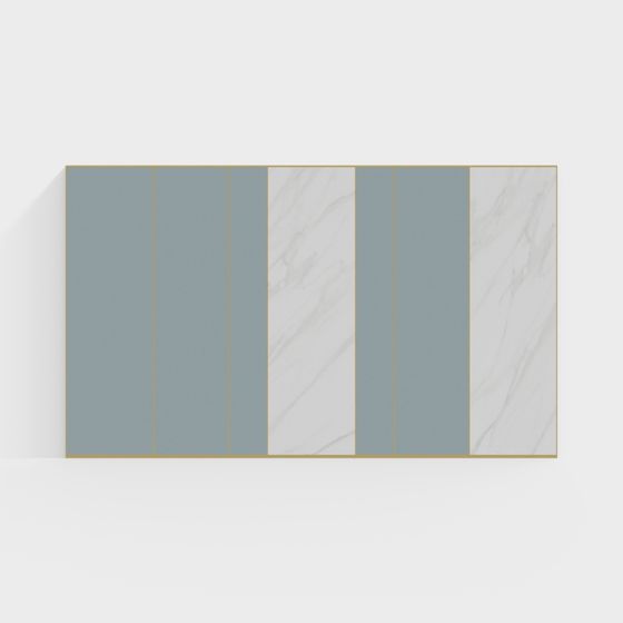 Marble Stripes Panel 3D model