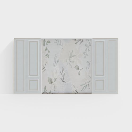 Natural Door Low-Poly 3D Model