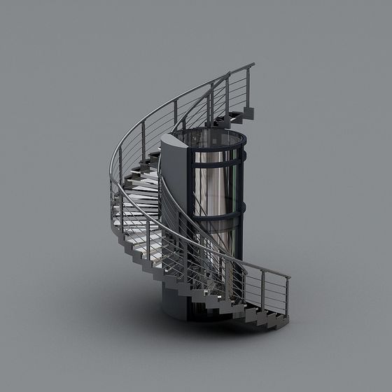 Urban Spiral Staircase 3D model