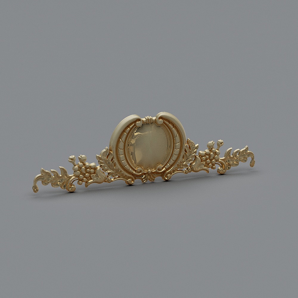 Elegant Low-Poly 3D Model with Classical and Modern Charm