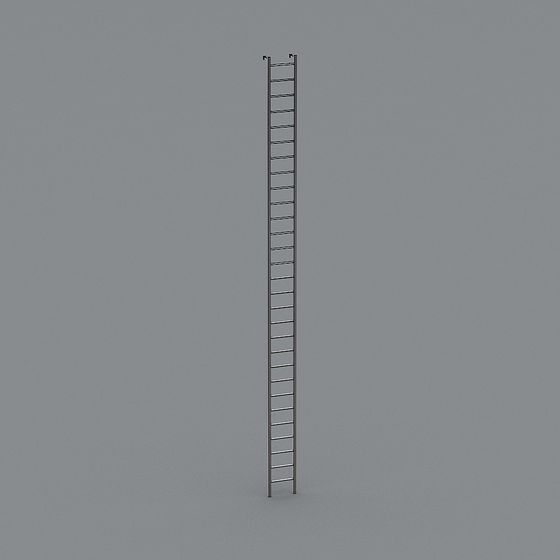 Minimalist Metal Ladder 3D model