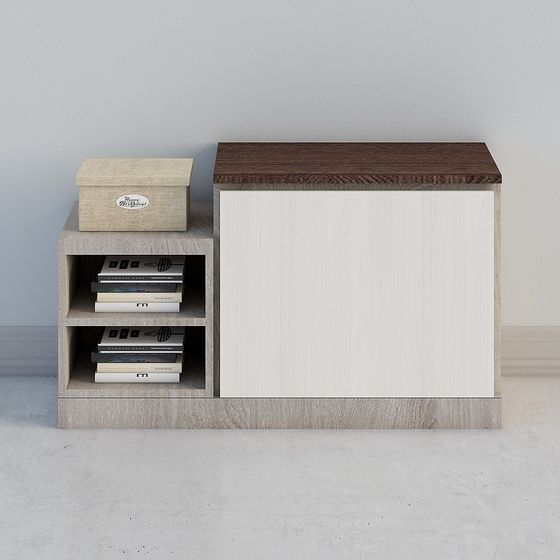 Urban Corner Bookshelf 3D model