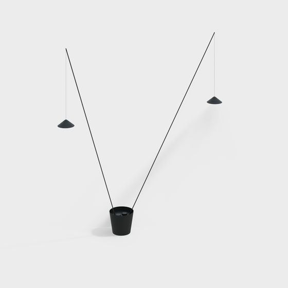 Balanced Art Low-Polygon Lighting Fixture 3D model